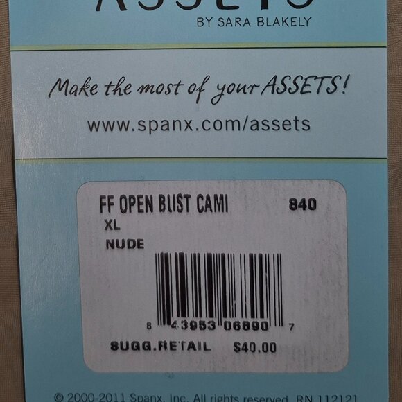 NWT SPANX Love Your Assets Open Bust Cami - Nude (L) - Picture 4 of 5